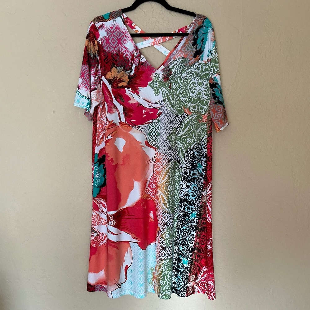 Chico's poly multicolor party dress